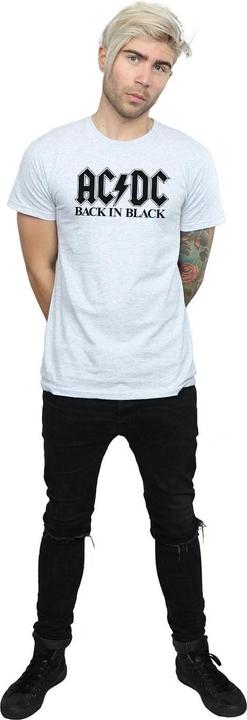 Actual product image AC/DC Mens Back in Black Logo T-Shirt (S)