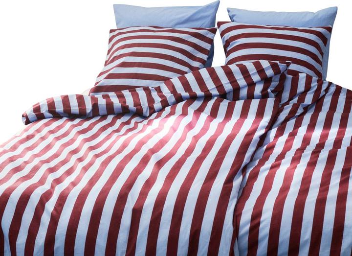Actual product image HAY Duvet cover??T?? dark red striped (Duvet cover, 200 x 210 cm)
