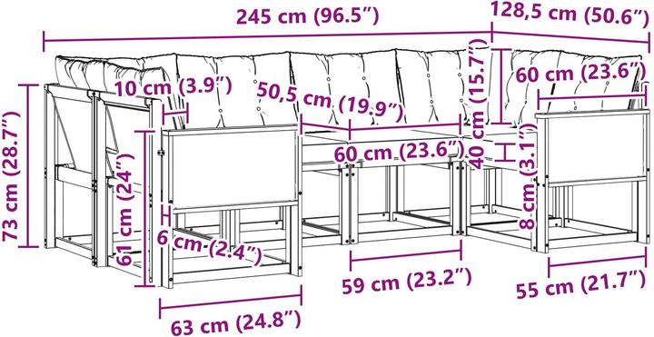 Produktbild vidaXL Sofa Set