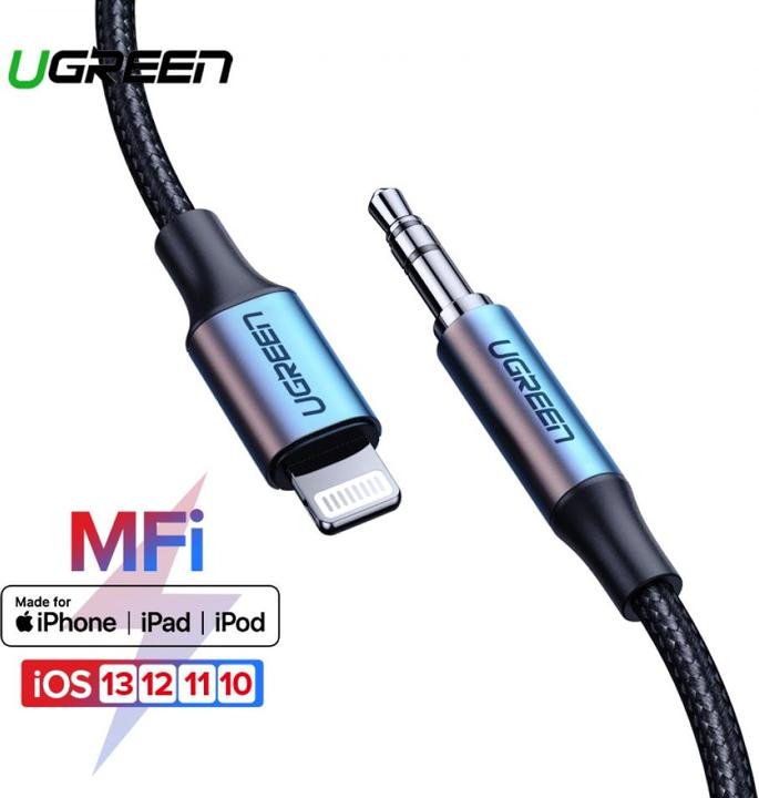 Productafbeelding Ugreen Audio-adapter naar 3,5 mm (1 m, 3,5 mm aansluiting (AUX))