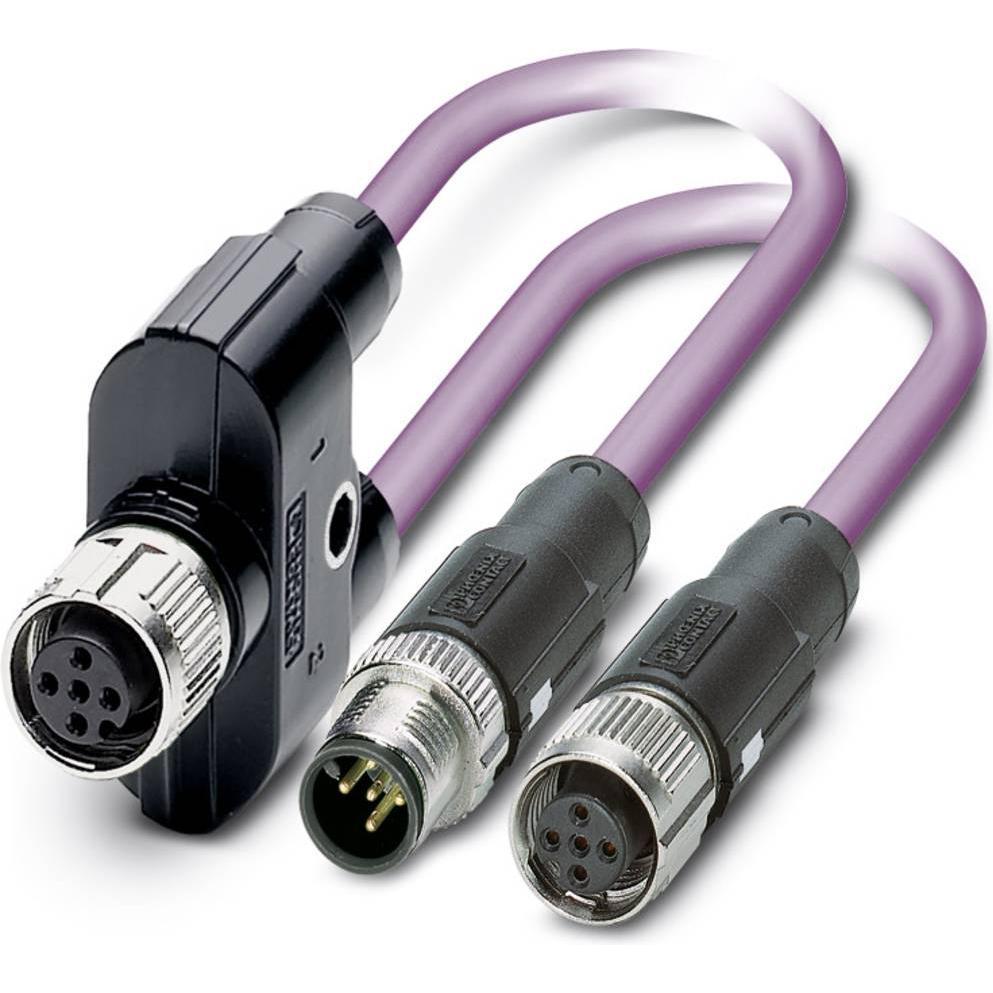 Phoenix Contact Sensor-/Aktor-Datensteckverbin, Elektronikkabel + Stecker, Violett