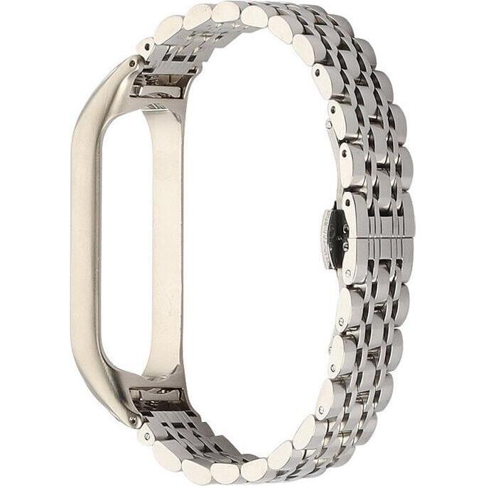 Thumbnail - Strap-it Metallarmband (Metall, Mi Band 7), Uhrenarmband, Silber
