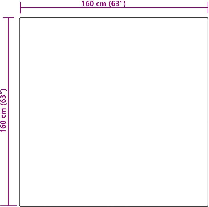 Produktbild vidaXL Wohnzimmerteppich (160 x 160 cm)