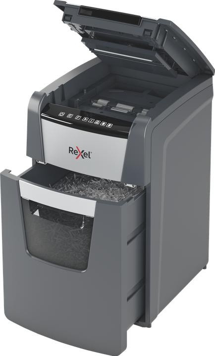 Productafbeelding Rexel Hakselaar Optimum AutoFeed+ 150X Deelsnede 4 x 28 mm 44 l Aantal vellen (max.): 150 Sic. (Gesneden deeltjes)