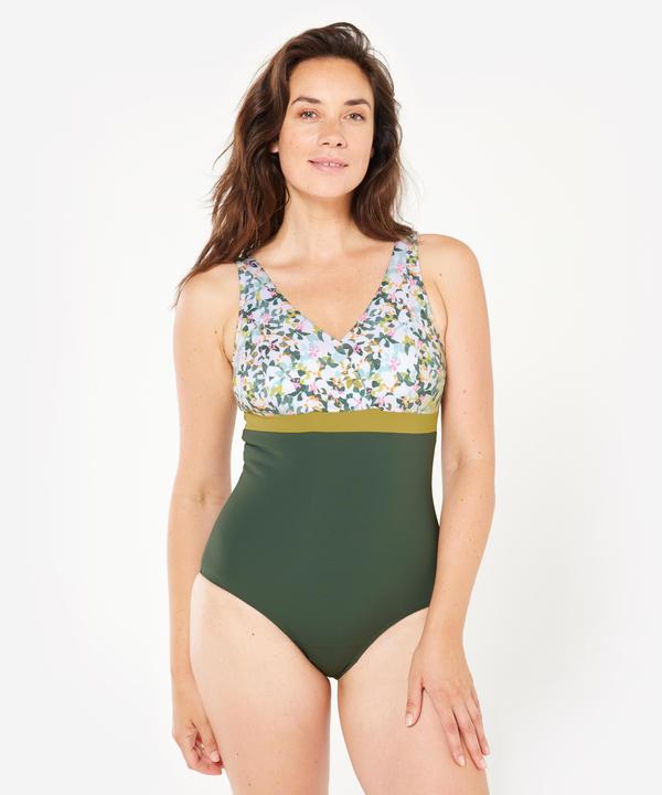 Image du produit Nabaiji Maillot de bain 1 pièce forte poitrine natation Femme - Mia all mini vert (44, 46)