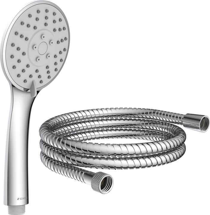 Produktbild Magni SCHÜTTE NAPOLI Brauseschlauch mit Handbrause Duschbrause mit 3-fach verstellbarem Duschkopf Brausese