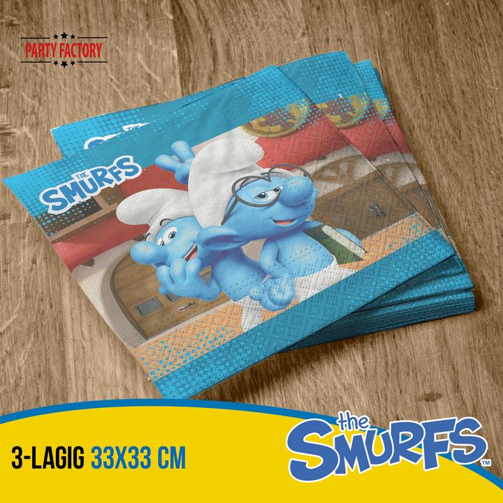 Actual product image Partyfactory Napkins The Smurfs