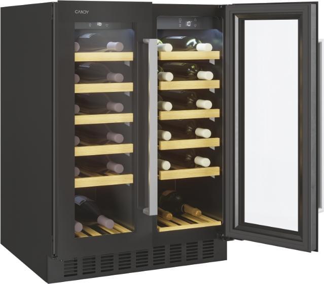 Actual product image Candy Free standing wine fridge cm 60 38 bottlesG