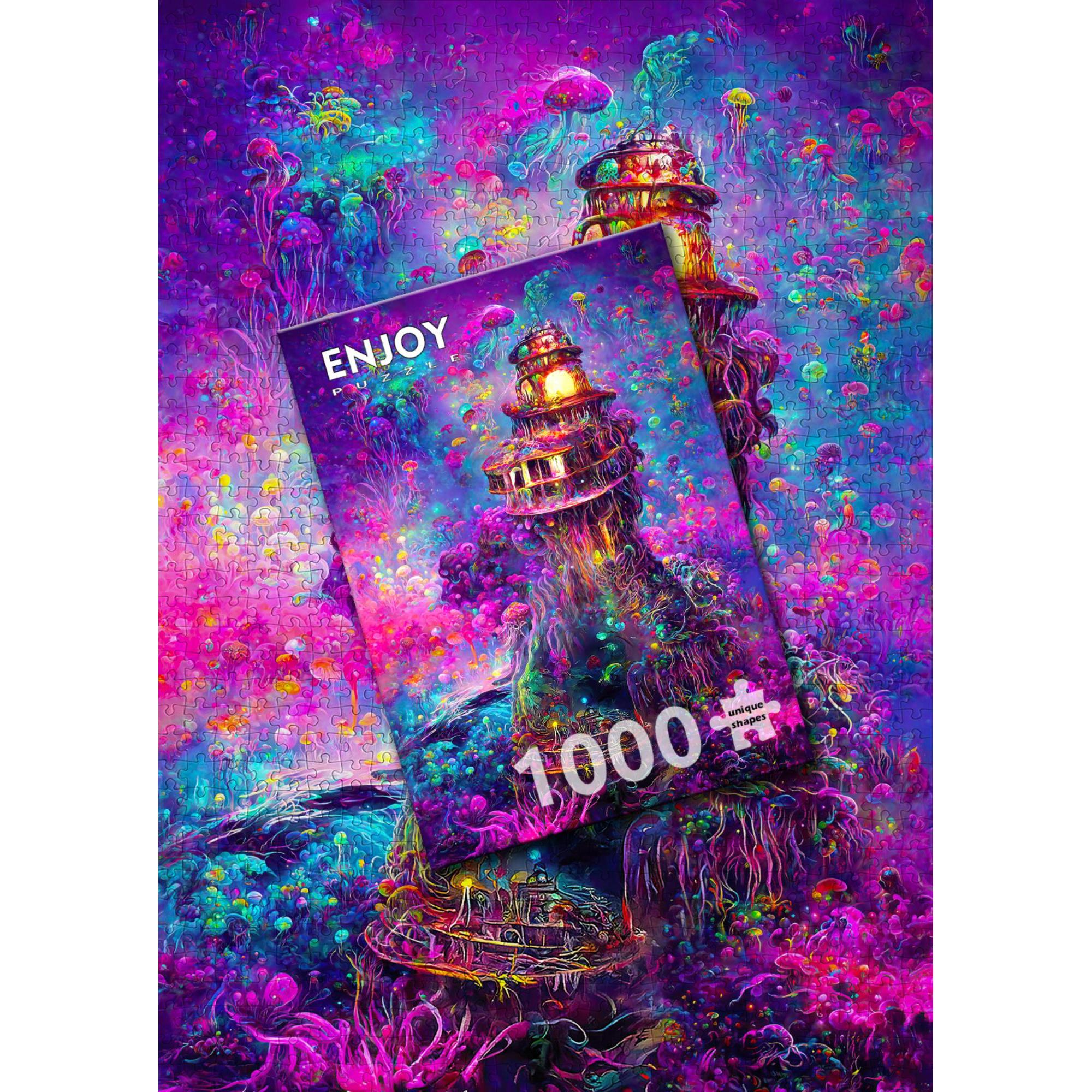 Thumbnail - Enjoy Puzzle Puzzle 1000 Teile - Unterwasser-Leuchtturm (1000 Teile)