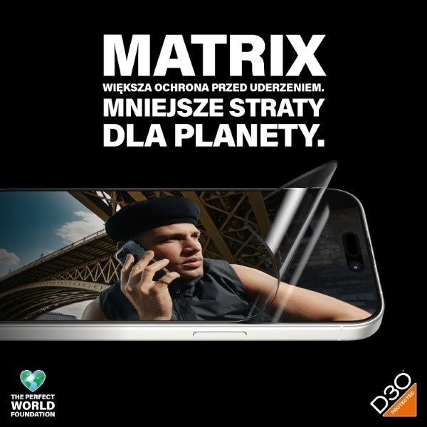 Actual product image PanzerGlass MATRIX Screen Protector with D3O (1 Piece, Apple iPhone 15 Pro)