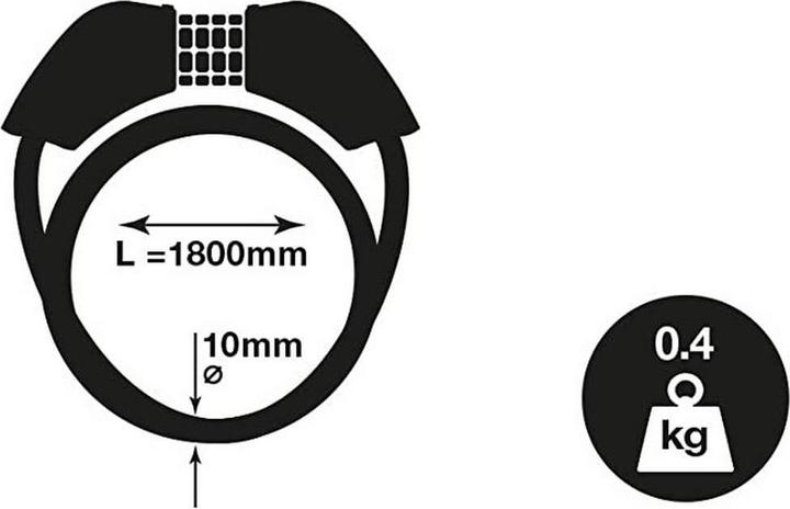 Image du produit Yale Standard Combination Cable Lock (180 cm)