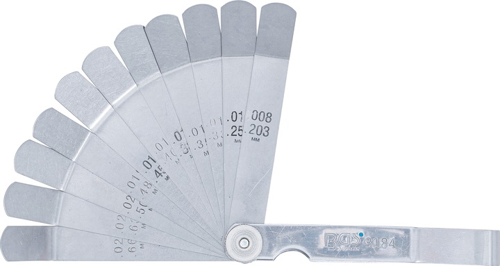 Actual product image BGS Präzisions-Fühlerlehren, gebogen | 12 Blatt (10 cm)