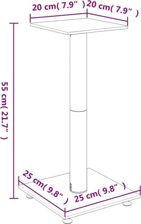Produktbild vidaXL Lautsprecherständer (1 Paar, Ständer)