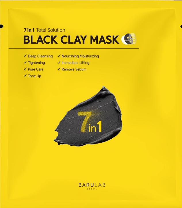 Actual product image Barulab 7in one solution - Black clay mask