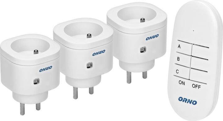 Actual product image Orno POWER OUTLETS AND REMOTE CONTROL OR-GB-438 3000 W (Heating actuator)