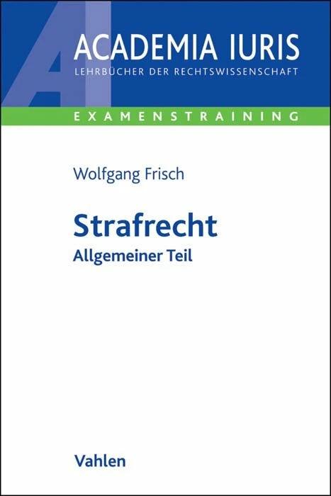 Produktbild Strafrecht (Deutsch, Wolfgang Frisch, 2022)