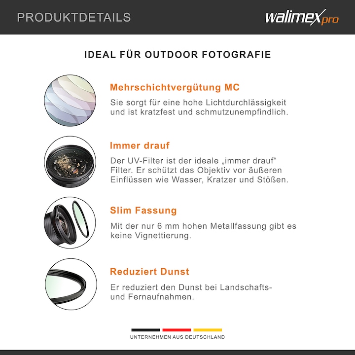Produktbild Walimex pro pro Slim MC UV (58 mm, UV-Filter, 58 mm)