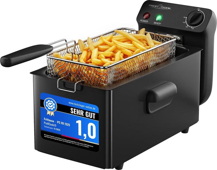 Produktbild BlockX Friteuse PC FR 1325 mit Kaltzone & Spritzschutz
