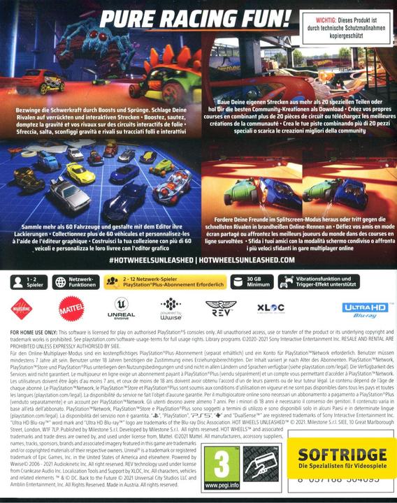 Actual product image Milestone Hot Wheels Unleashed (PS5, DE)