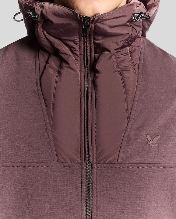 Produktbild Lyle and Scott Hybrider Kapuzen-Sweatshirt mit durchgehendem Reissverschluss (XL)