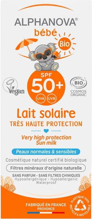 Actual product image Alphanova Sonnenmilch (SPF 50+, 50 ml)