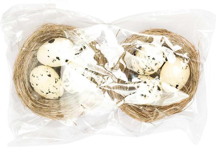 Image du produit Rico Design Nid de Pâques avec oeufs 6.5 cm, 2 pièces (2x)