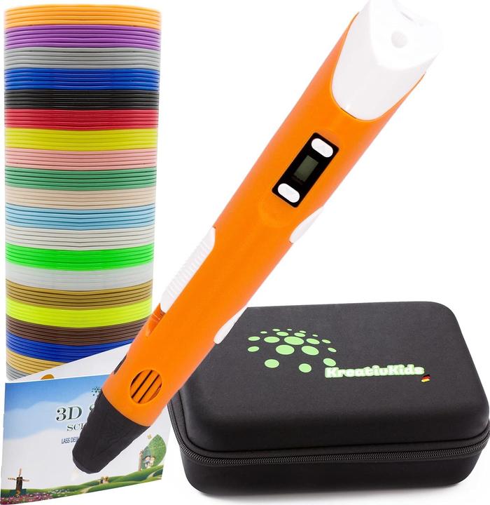 Actual product image KreativKids 3D printing pen with accessories