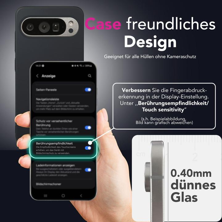 Produktbild Nalia ArmorGlassX - 2x Display Schutzglas - Full Screen Protection 9H Tempered Glass (2 Stück, Google Pixel 9, Google Pixel 9 Pro Fold)