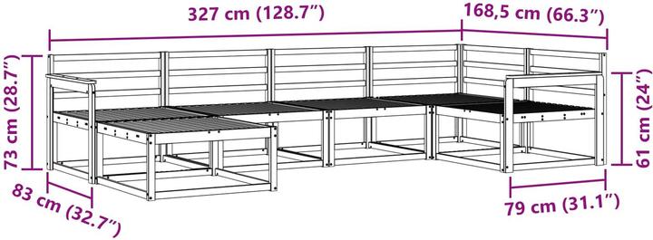 Produktbild vidaXL Outdoor-Sofa