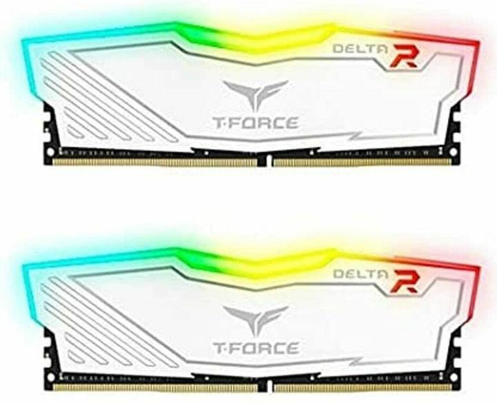 Productafbeelding Team Group DDR4 -16 GB - 3200 - CL - 16 T-Force Delta baltas Dual Kit (2 x 8GB, 3200 MHz, DDR4 RAM, DIMM 288 pin)