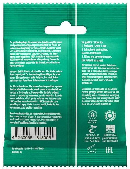 Image du produit Denttabs Comprimés pour brosses à dents