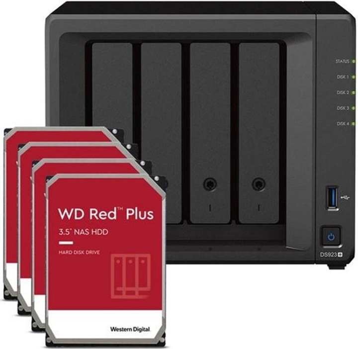 Actual product image Synology DS923+ (4 x 6 TB, WD)