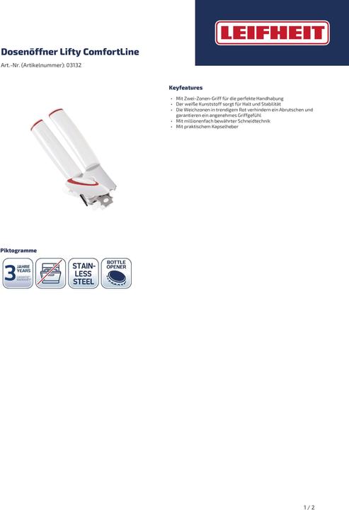 Actual product image Leifheit Comfort Lifty