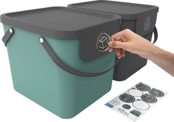 Produktbild Rotho Mülltonne Albula 40L grün (40 l)