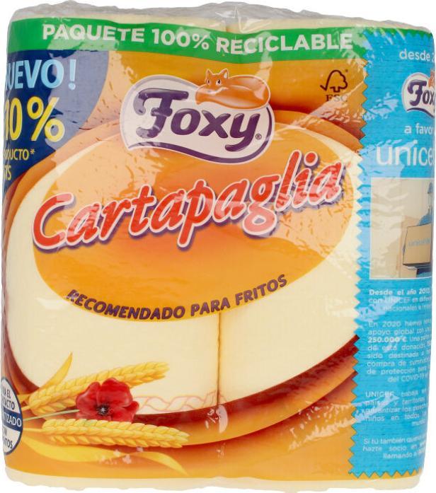 Image du produit Foxy CARTAPAGLIA papel cocina especial fritos 2 rollos (2 x)