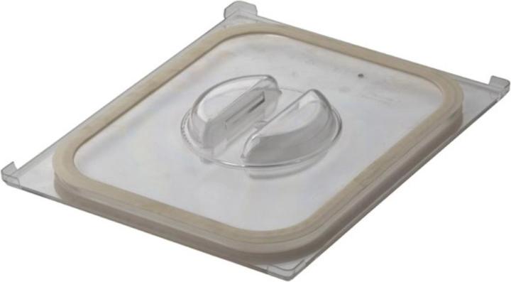 GN Schalen GN coperchio 1/2 con guarnizione in silicone policarbonato 32,5x26,5cm (GN 1/2)