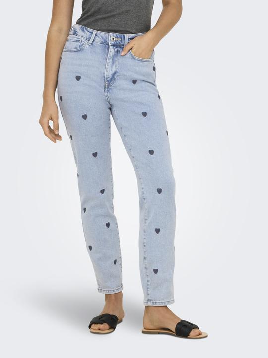 Produktbild Only Gerade geschnitten Hohe Taille Jeans Straight-Fit jeans (W33/L34)