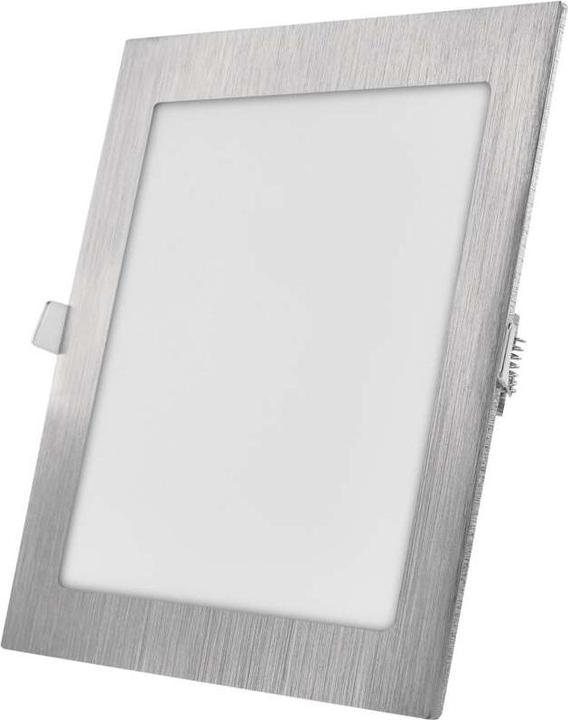 Produktbild Emos LED-Einbauleuchte NEXXO, quadratisch, silber, 18W, mit Change CCT (1600 lm)