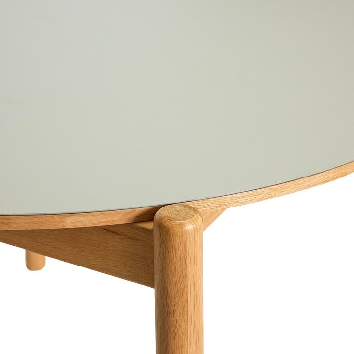 Produktbild Hübsch Oblique Esstisch Runde Grau (115 x 75 cm)
