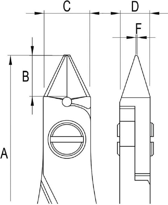 Actual product image Futuro BRW Electronics diagonal cutters (120 mm)