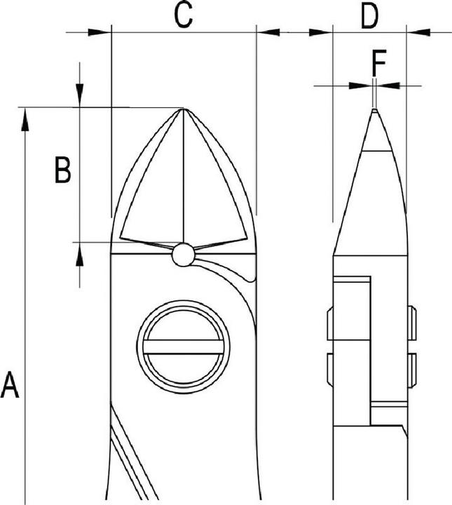 Actual product image Futuro BRW Electronics diagonal cutters (120 mm)