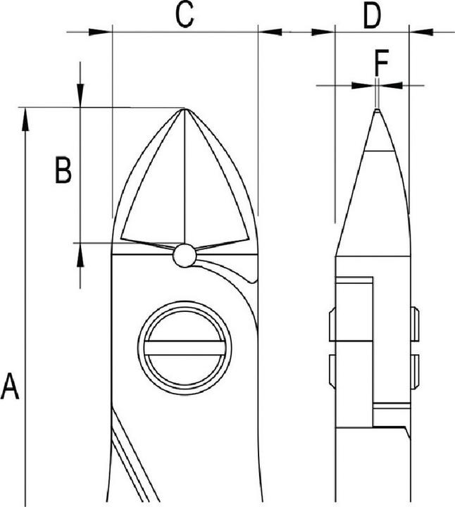 Actual product image Futuro BRW Electronics diagonal cutters (120 mm)