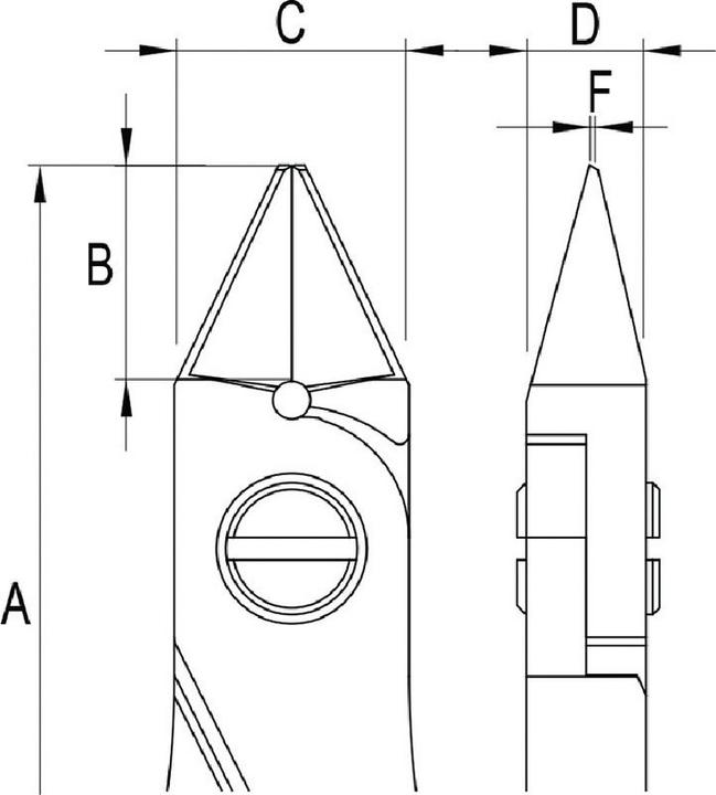 Actual product image Futuro BRW Electronics diagonal cutters (120 mm)