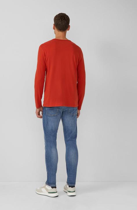 Produktbild s.Oliver T-Shirt Softes Longsleeve mit Crew Neck und Logo-Patch (S)