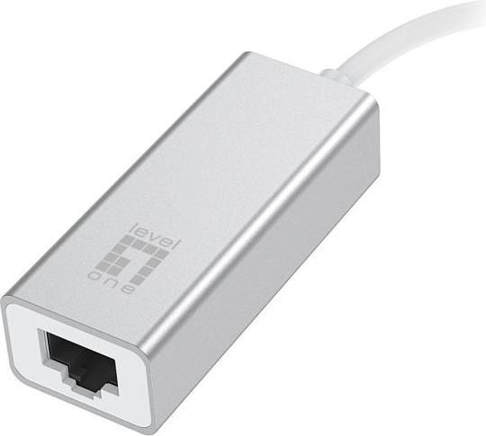 Actual product image LevelOne USB-0402 Gigabit USB-C Network Adapter (USB-C, RJ45 (1x))