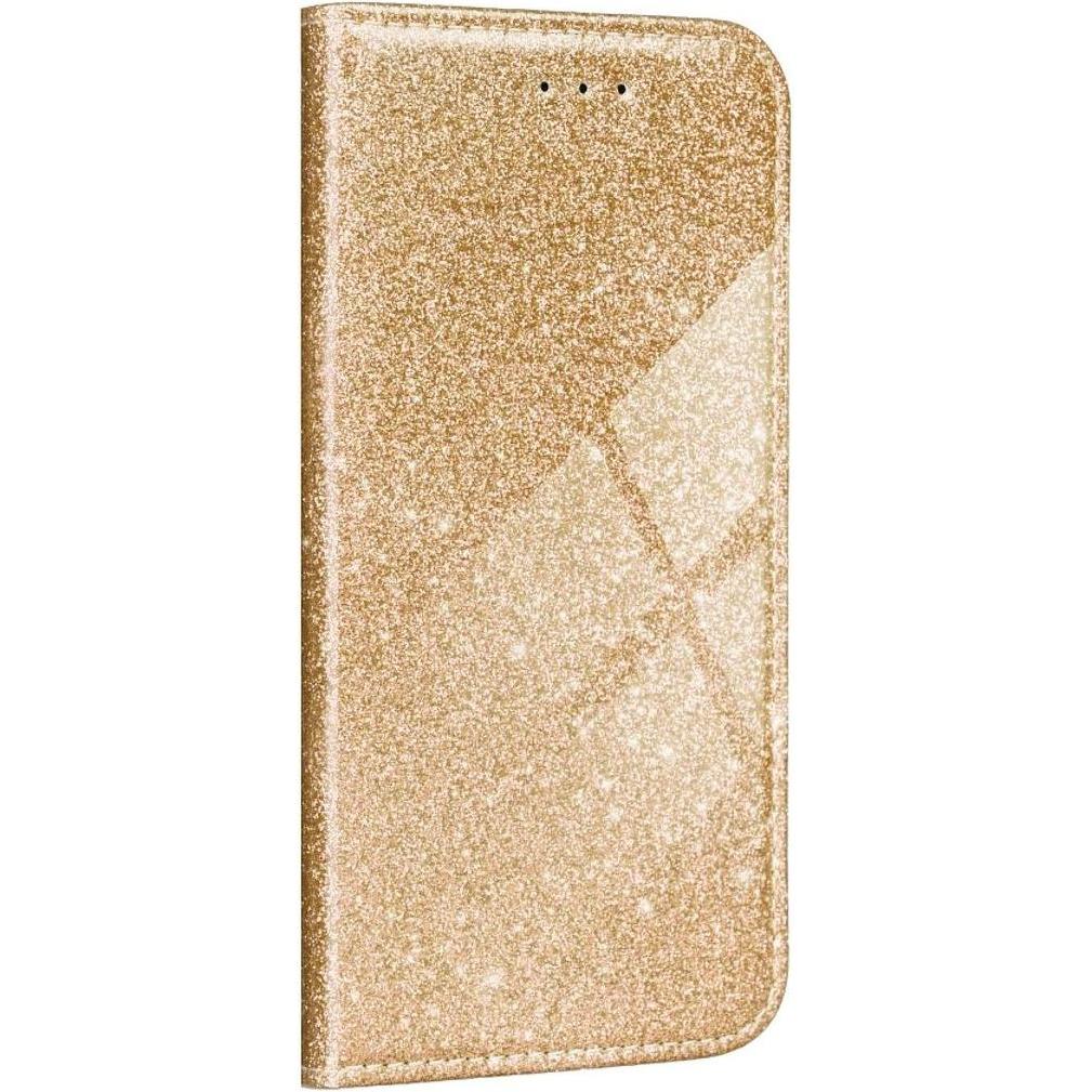 König Design Handyhülle für Samsung Galaxy A50 Schutztasche Wallet Cover 360 Case Etuis Gold (Samsung Galaxy A50), Smart...