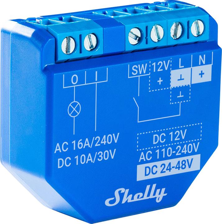 Image du produit Shelly Plus 1 (Actionneur de commutation)