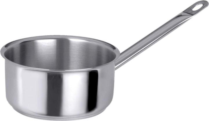 Actual product image Contacto Series Flat saucepan with tubular handle, base diameter (20 cm, Saucepan, Stainless steel)