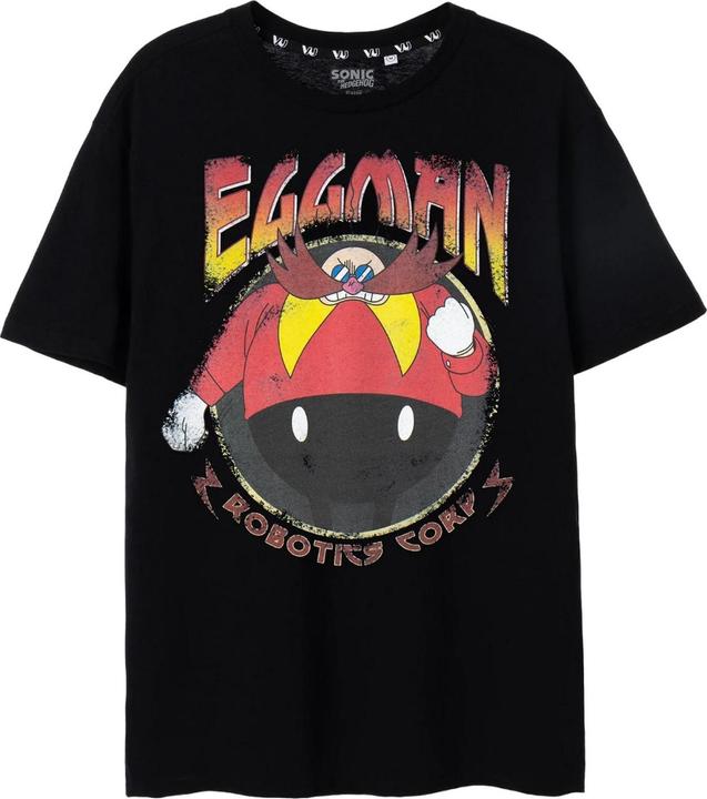 Immagine prodotto Sonic The Hedgehog Maglietta Dottore Eggman Maniche Corte Uomo (XL)