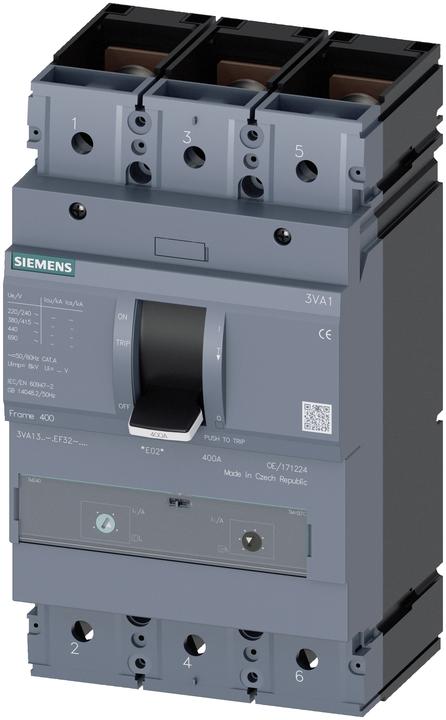 Produktbild Siemens 3VA1340-6EF32-0AA0 Leistungsschalter 415V 3-pol.